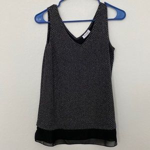NWOT Black/Metallic Tank